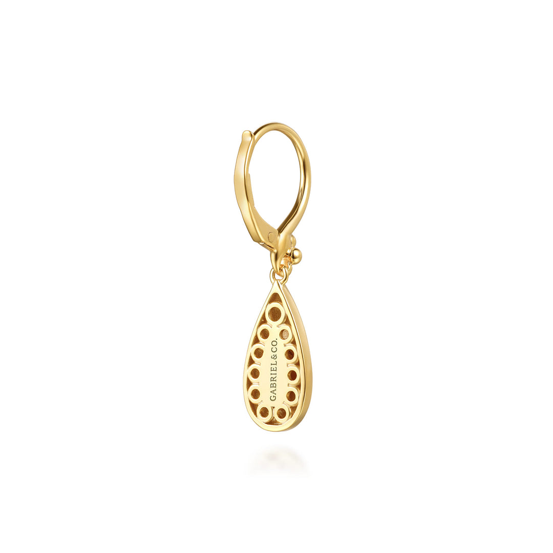 Gabriel & Co. 14K Yellow Gold Bujukan Clover Drop Earrings — alternate view — EG15495Y4JJJ