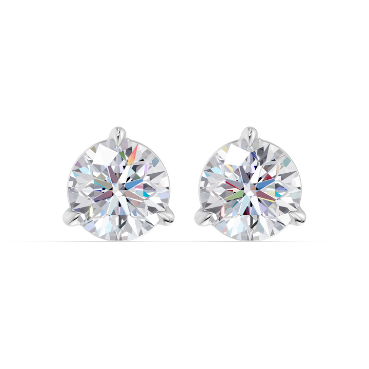 Classic Martini Screwback Lab Grown Diamond Stud Earrings