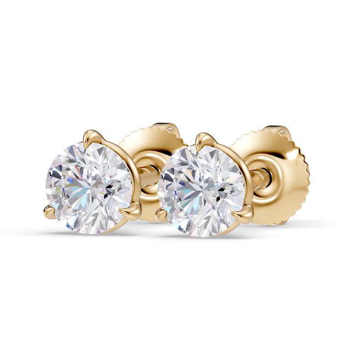 Classic Martini Screwback Lab Grown Diamond Stud Earrings