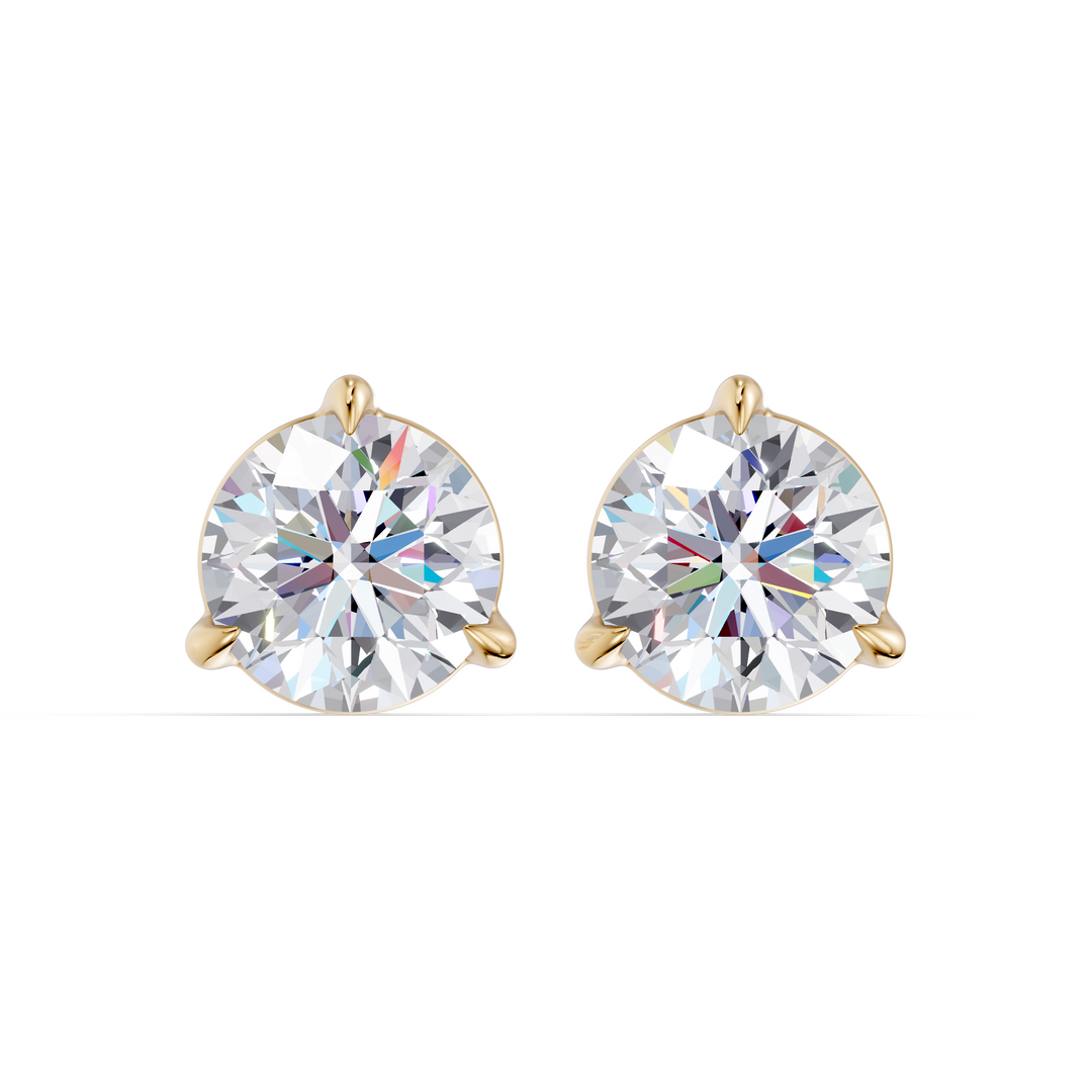 Classic Martini Screwback Lab Grown Diamond Stud Earrings