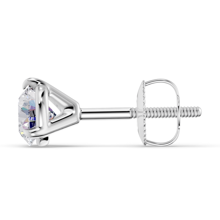 Classic Martini Screwback Lab Grown Diamond Stud Earrings