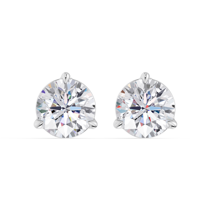 Classic Martini Screwback Lab Grown Diamond Stud Earrings