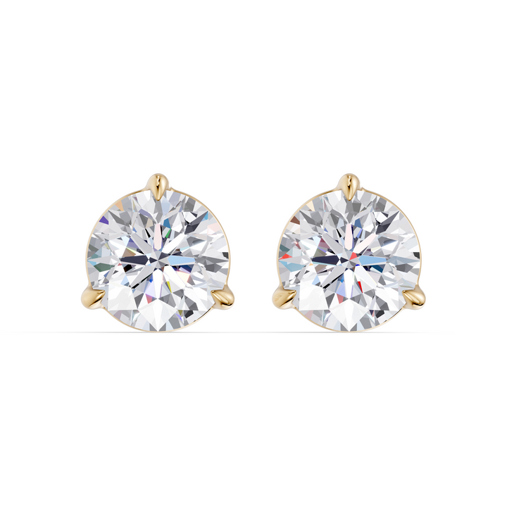 Classic Martini Screwback Lab Grown Diamond Stud Earrings