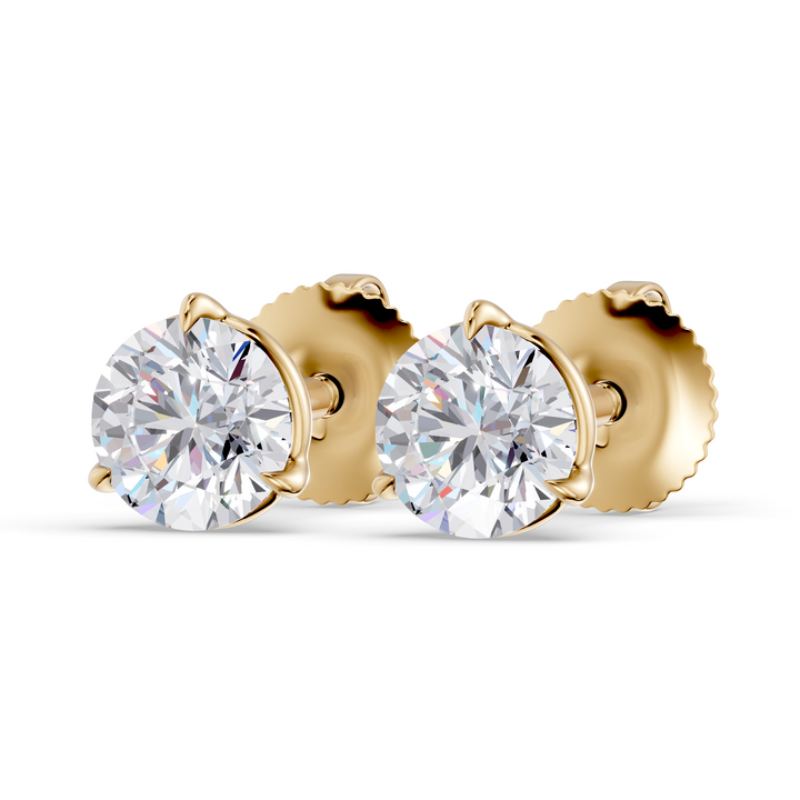 Classic Martini Screwback Lab Grown Diamond Stud Earrings
