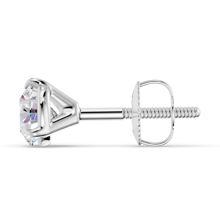 Classic Martini Screwback Lab Grown Diamond Stud Earrings