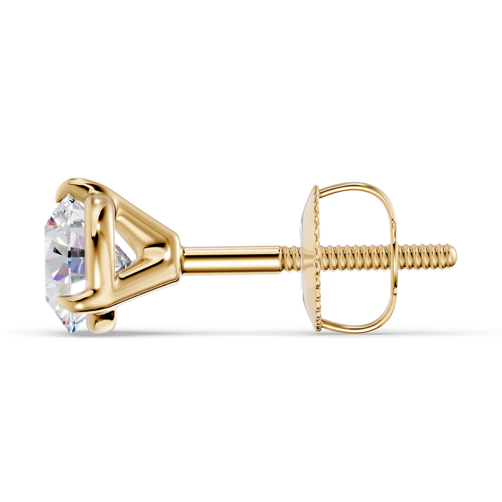 Classic Martini Screwback Lab Grown Diamond Stud Earrings