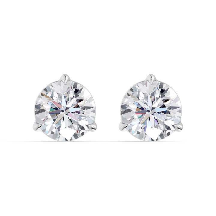 Classic Martini Screwback Lab Grown Diamond Stud Earrings