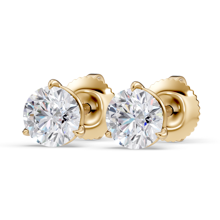 Classic Martini Screwback Lab Grown Diamond Stud Earrings