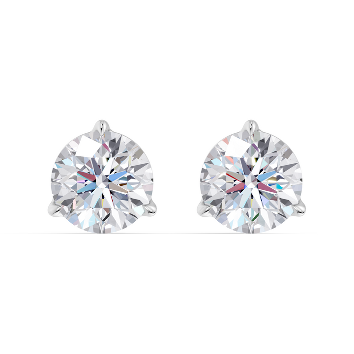 Classic Martini Screwback Lab Grown Diamond Stud Earrings