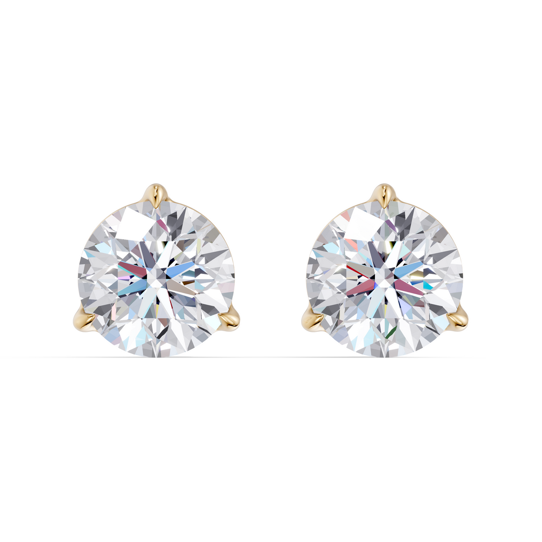 Classic Martini Screwback Lab Grown Diamond Stud Earrings