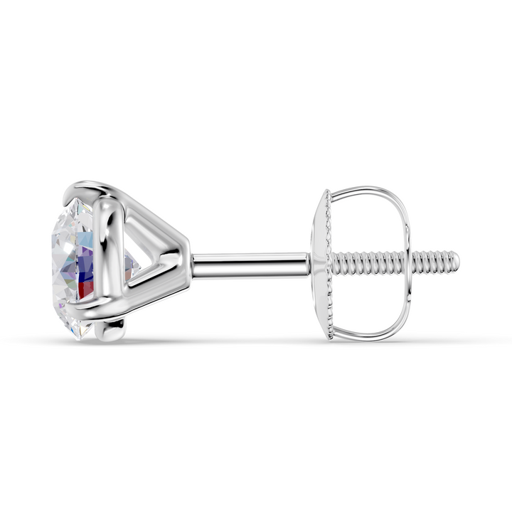 Classic Martini Screwback Lab Grown Diamond Stud Earrings
