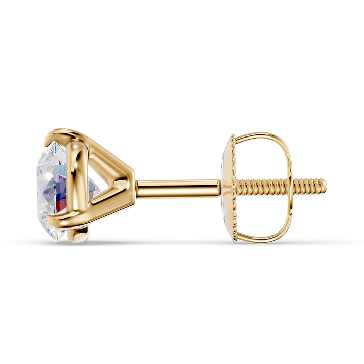 Classic Martini Screwback Lab Grown Diamond Stud Earrings