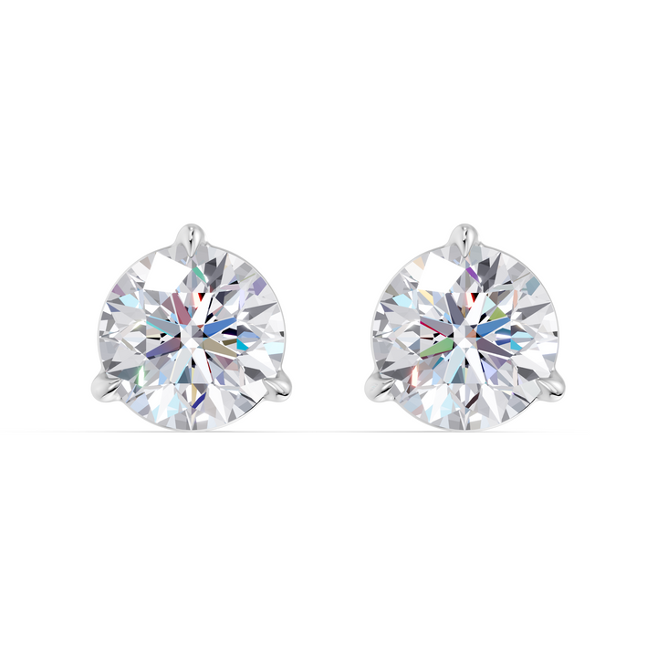 Classic Martini Screwback Lab Grown Diamond Stud Earrings