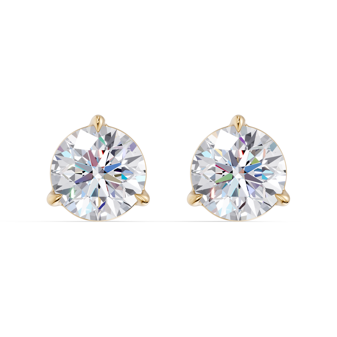 Classic Martini Screwback Lab Grown Diamond Stud Earrings