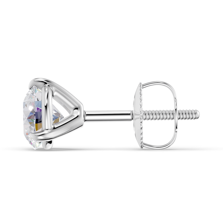 Classic Martini Screwback Lab Grown Diamond Stud Earrings