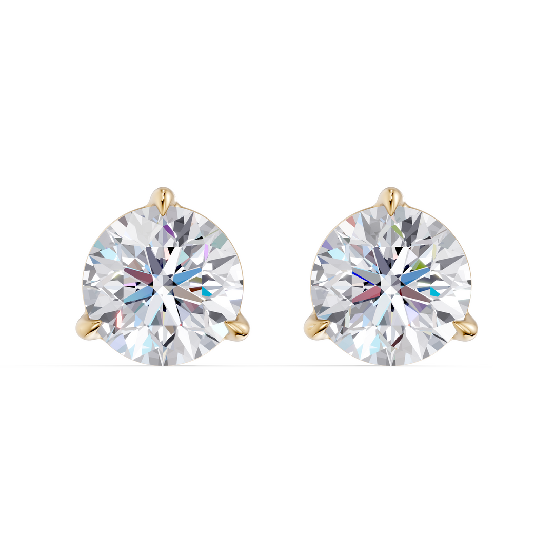 Classic Martini Screwback Lab Grown Diamond Stud Earrings