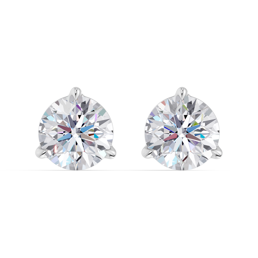 Classic Martini Screwback Lab Grown Diamond Stud Earrings