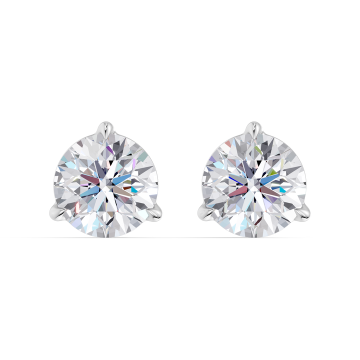 Classic Martini Screwback Lab Grown Diamond Stud Earrings