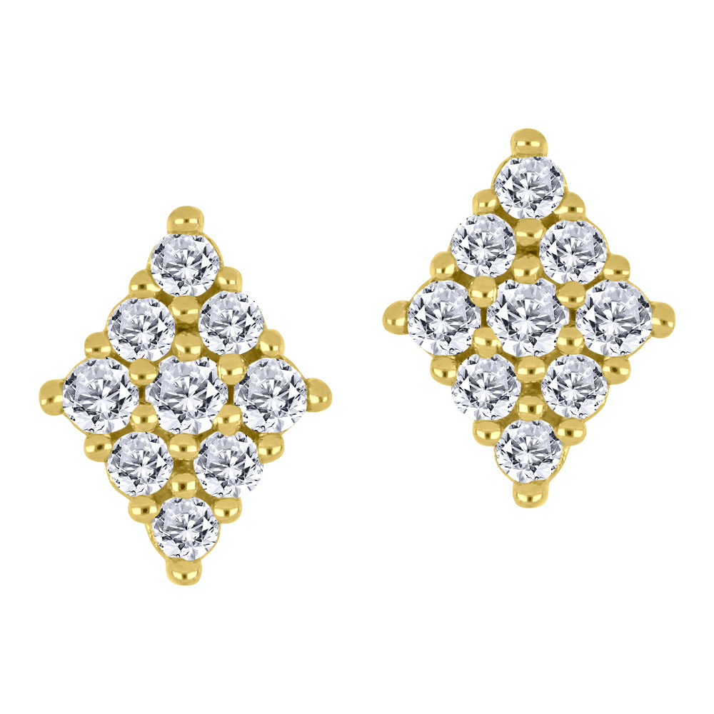 0.07 TCW Canadian Diamond Earrings in 10K Yellow Gold – FIG3439E07