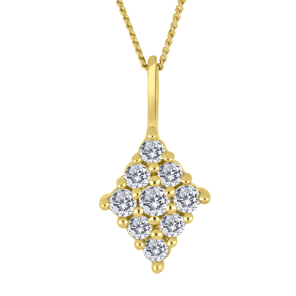 Canadian diamond necklace in 10K yellow gold – FIG3439P03