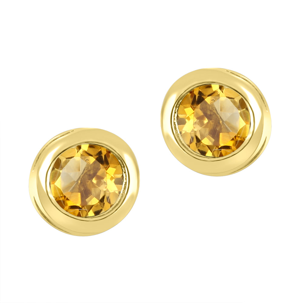 Citrine earrings in 10K yellow gold – G2913E/CT