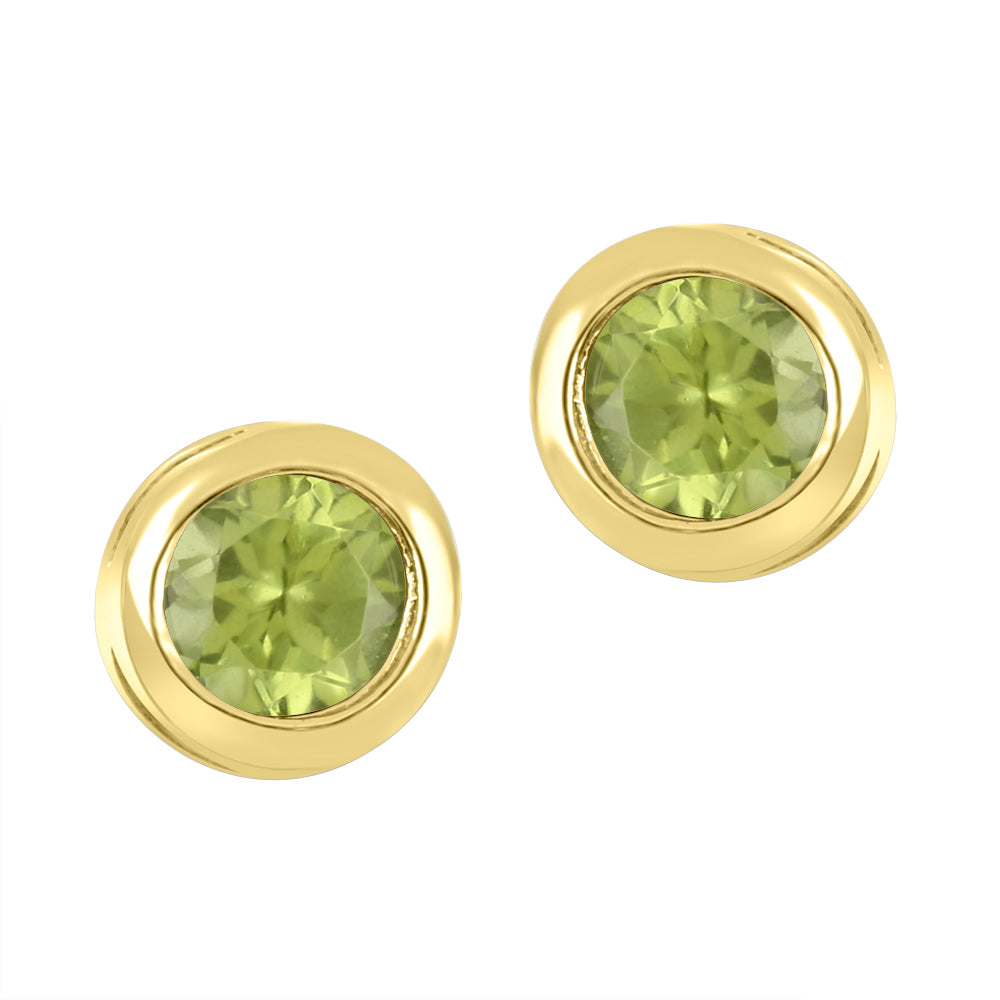 Peridot earrings in 10K yellow gold – G2913E/PD