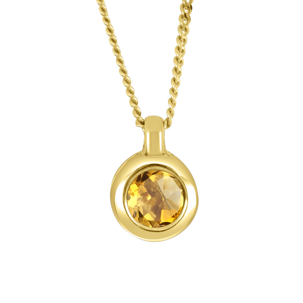 Citrine necklace in 10K yellow gold – G2913P/CT