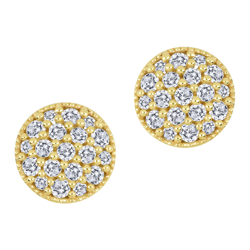 0.185 TCW Natural Diamond Earrings in 10K Yellow Gold – G3027/E