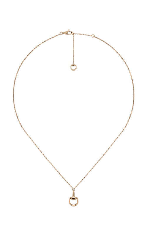 Gucci Horsebit 18K Rose Gold Diamond Chain Necklace YBB83759900100U