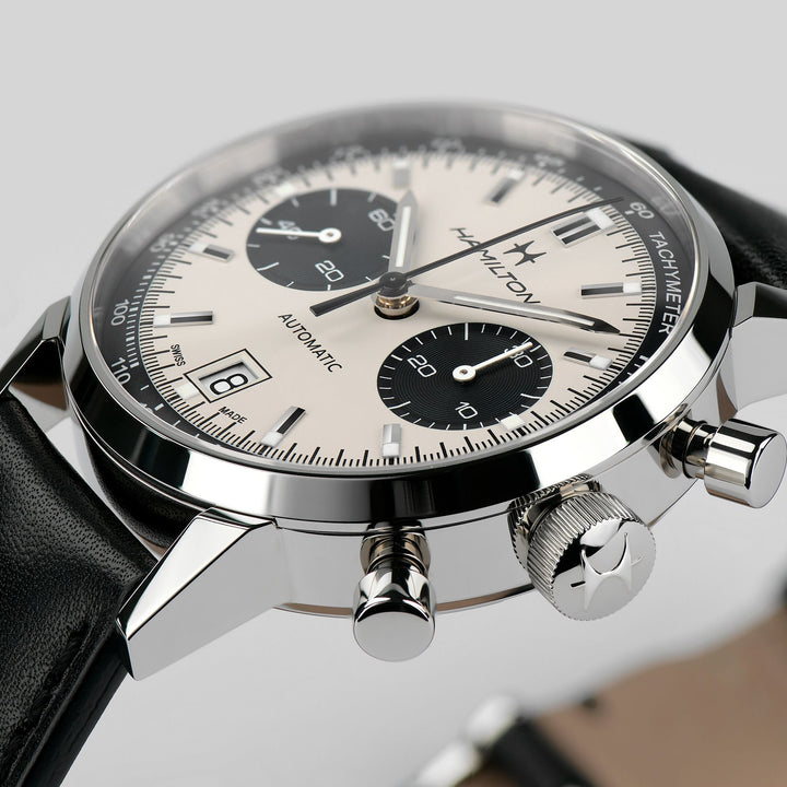 Hamilton American Classic Intra-Matic Auto Chrono 40 mm H38416711 dial detail
