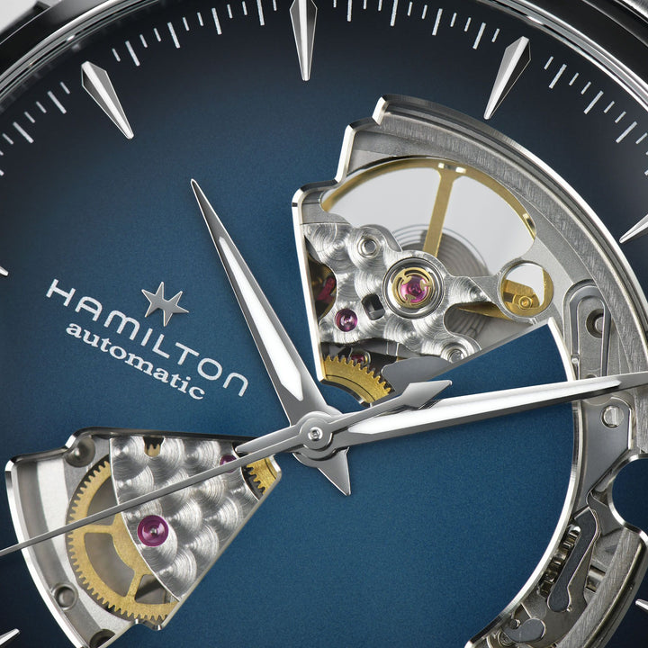 Hamilton Jazzmaster Open Heart Auto 40 mm H32675140 dial detail