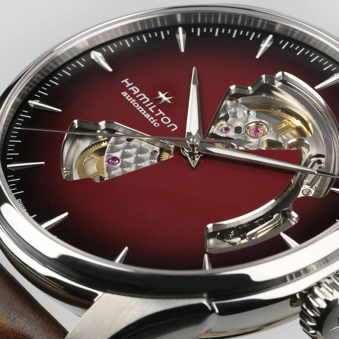 Hamilton Jazzmaster Open Heart Auto 40 mm Red Dial H32675570 dial