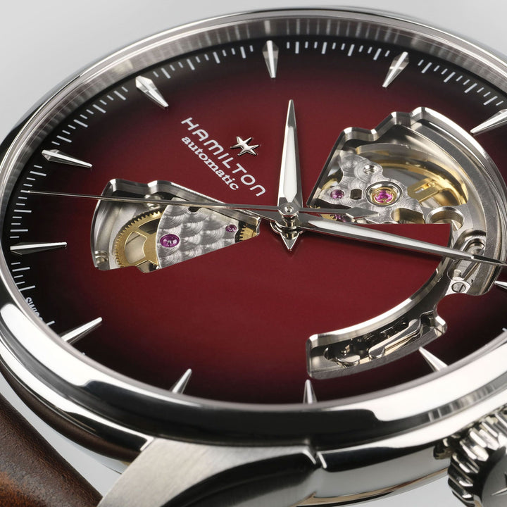 Hamilton Jazzmaster Open Heart Auto 40 mm Red Dial H32675570 dial