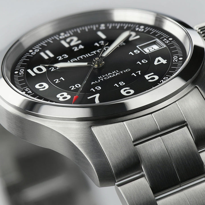 Hamilton Khaki Field Auto 38 mm H70455133 detail