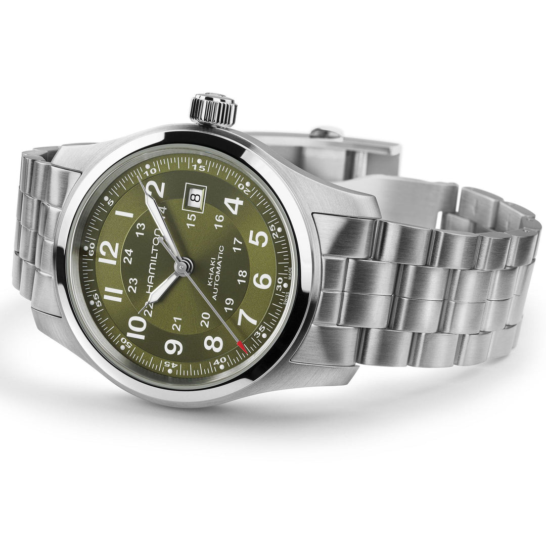 Hamilton Khaki Field Automatic 42 mm H70605160 laid view