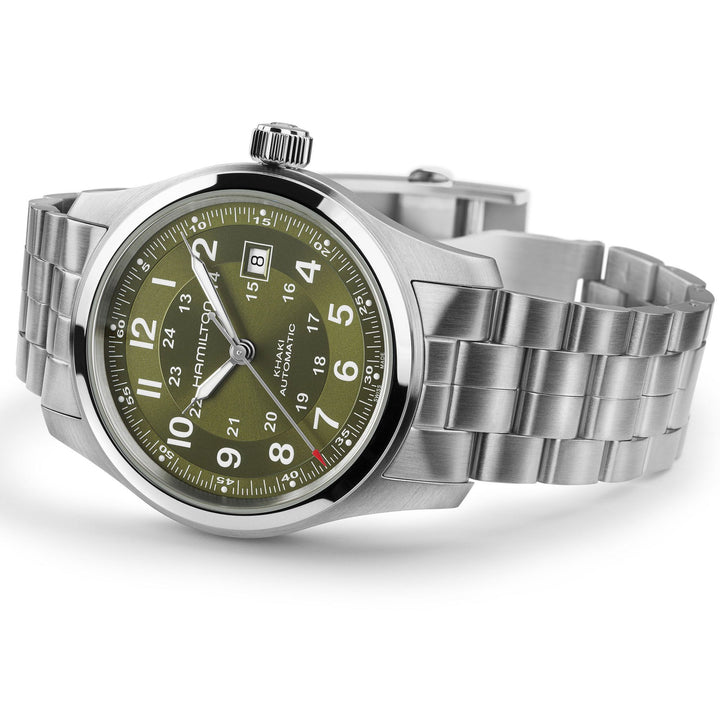 Hamilton Khaki Field Automatic 42 mm H70605160 laid view