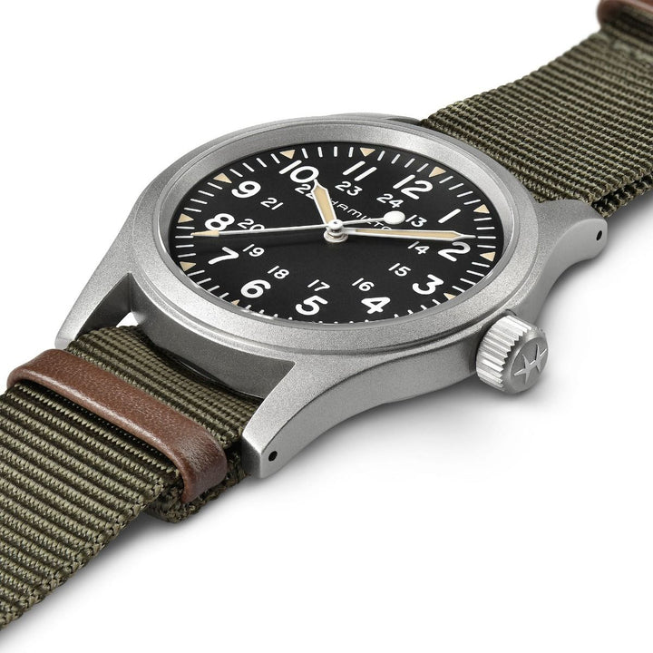 Hamilton Khaki Field Mechanical 38 mm H69439931 detail