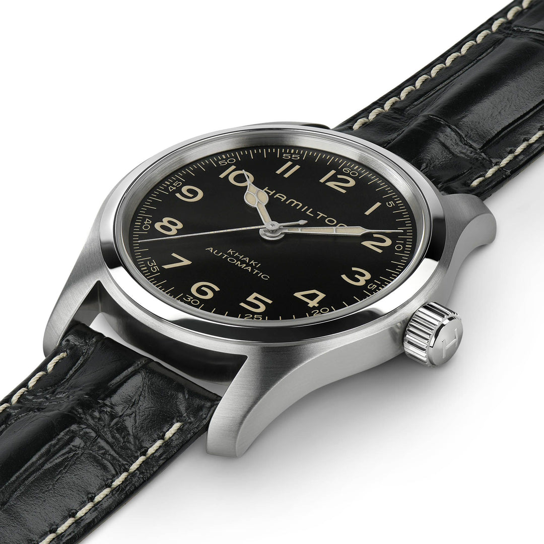 Hamilton Khaki Field Murph Auto 42 mm H70605731 dial detail