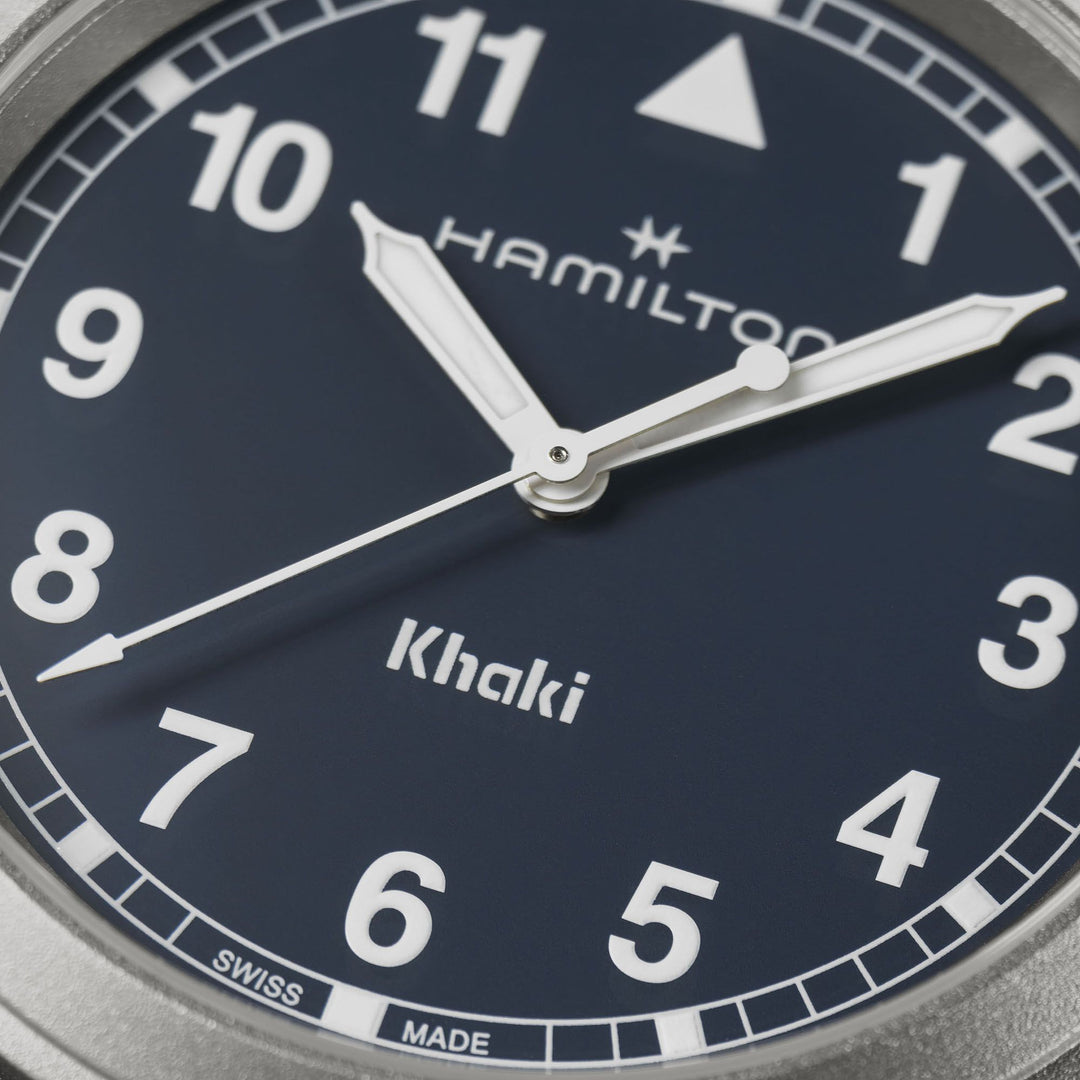 Hamilton Khaki Field Quartz 38 mm H69401940 blue dial