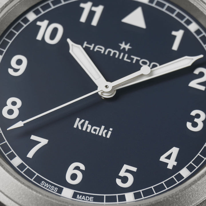 Hamilton Khaki Field Quartz 38 mm H69401940 blue dial