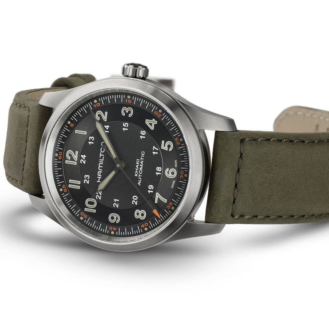 Hamilton Khaki Field Titanium Automatic 38mm H70205830 side view
