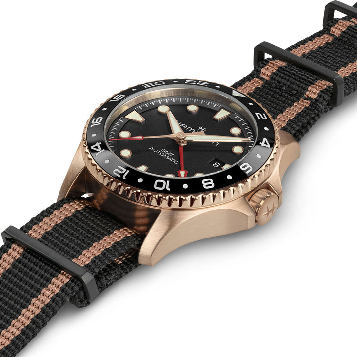 Hamilton Khaki Navy Scuba Automatic GMT Bronze 43 mm H82565930 Detail