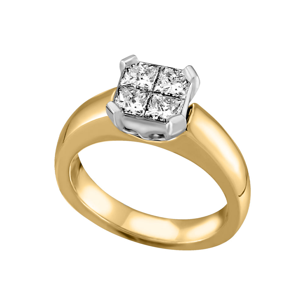 Golden Tree Jewellers diamond jewellery style JVJ1458 in yellow gold