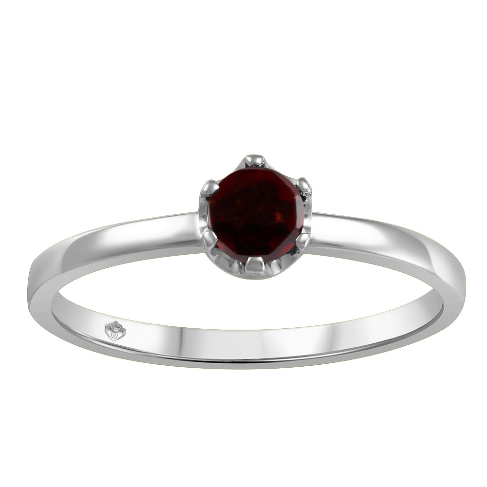 Garnet ring in 10K white gold – JVJ3478/GA