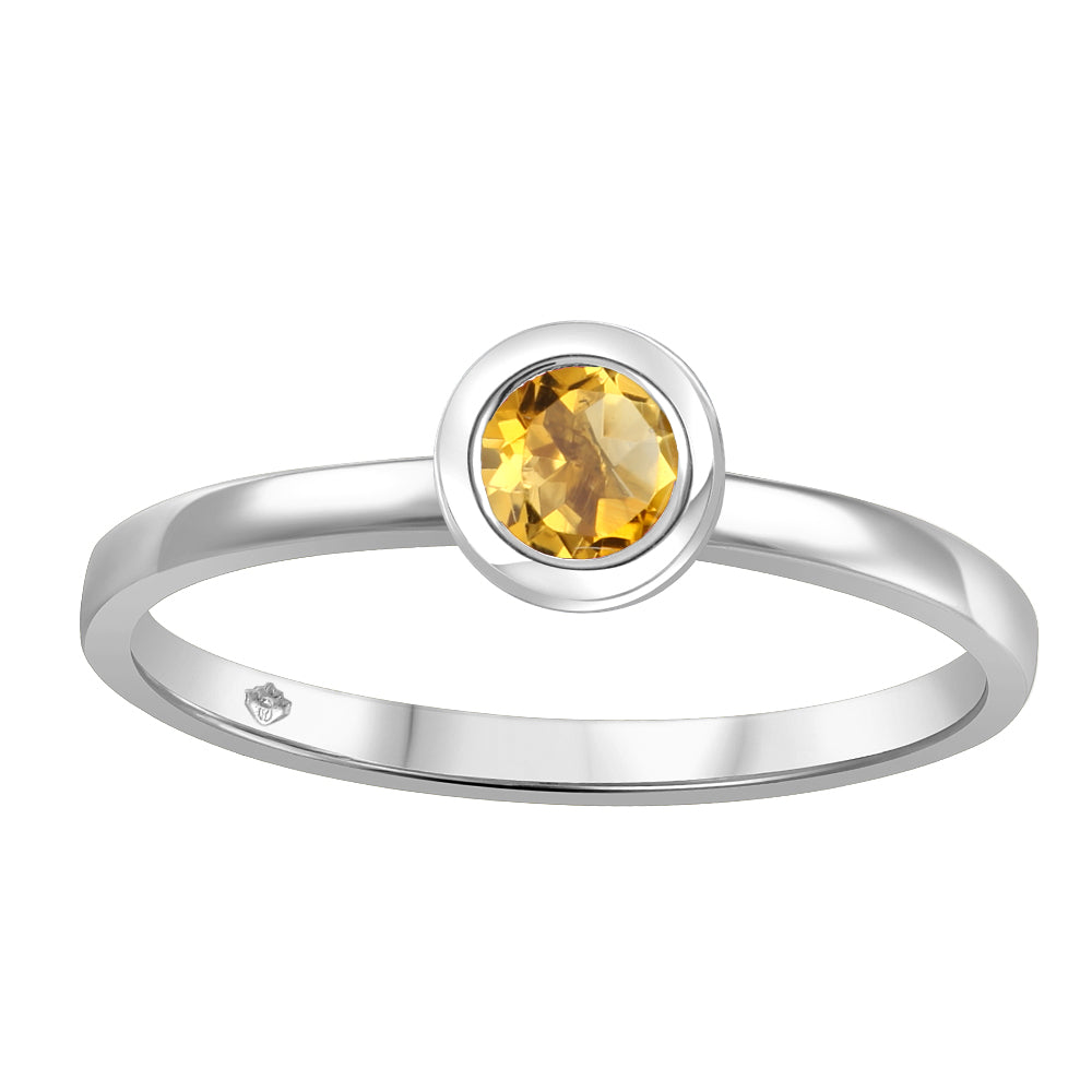 Citrine ring in 10K white gold – JVJ3688/CT