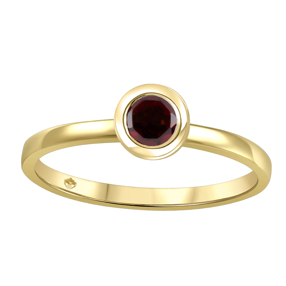 Garnet ring in 10K yellow gold – JVJ3688/GA