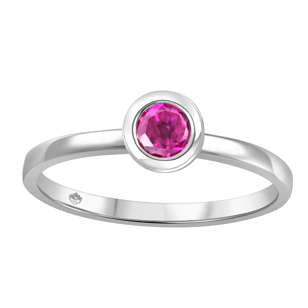 Rhodolite garnet ring in 10K white gold – JVJ3688RHG