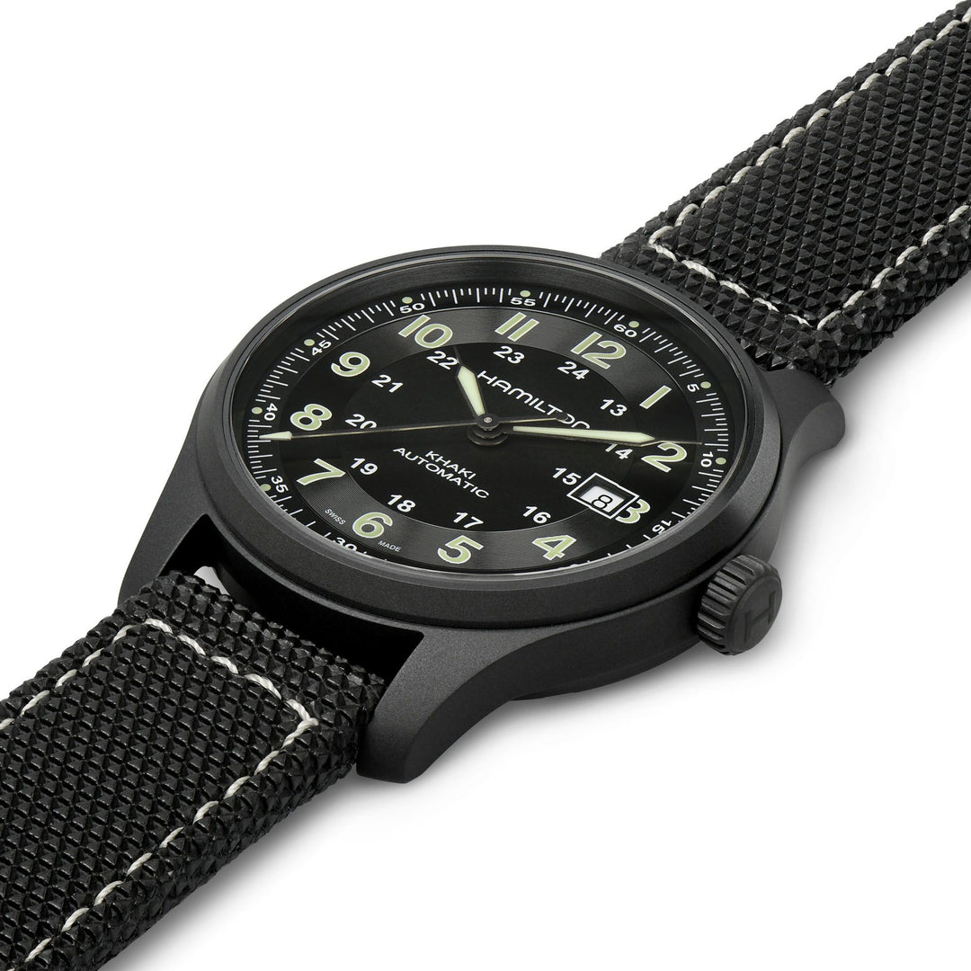 Khaki Field Titanium Auto Automatic 42mm H70575733 leid view
