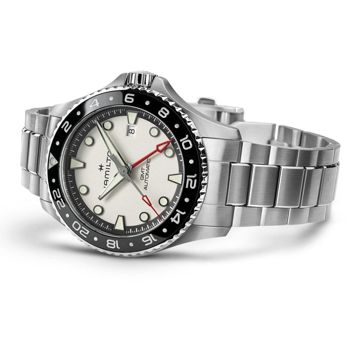 Khaki Navy Scuba Automatic GMT 43mm Automatic H82555150 front view