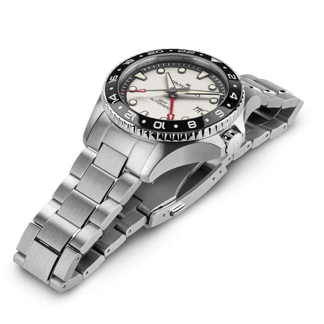 Khaki Navy Scuba Automatic GMT 43mm Automatic H82555150 side view